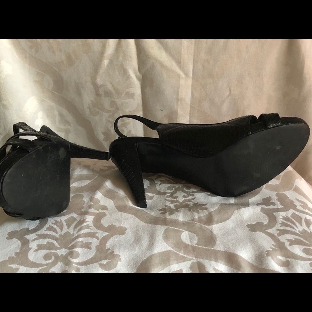 Ralph Lauren Snake Heels Shoes New Cond SZ 10M - Picture 2 of 5